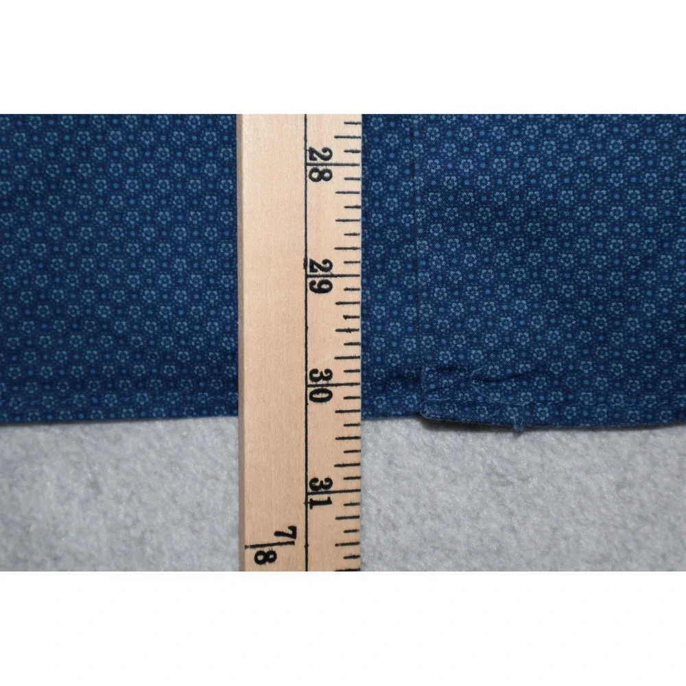 Banana Republic Button Down Dress Shirt Men Large Blue Floral Athletic Fit **